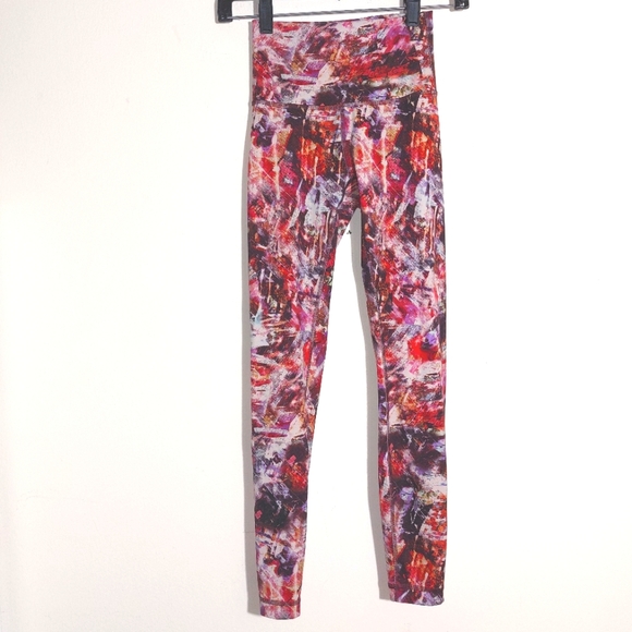 Lululemon Women's Wunder Train HighRise Tights 25" Urbantricity Multi Size 2 EUC - Picture 8 of 14